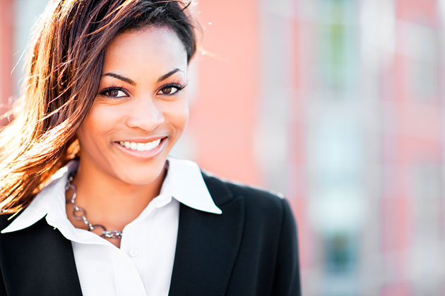 Smiling business woman