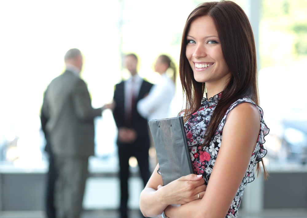 Woman in an office