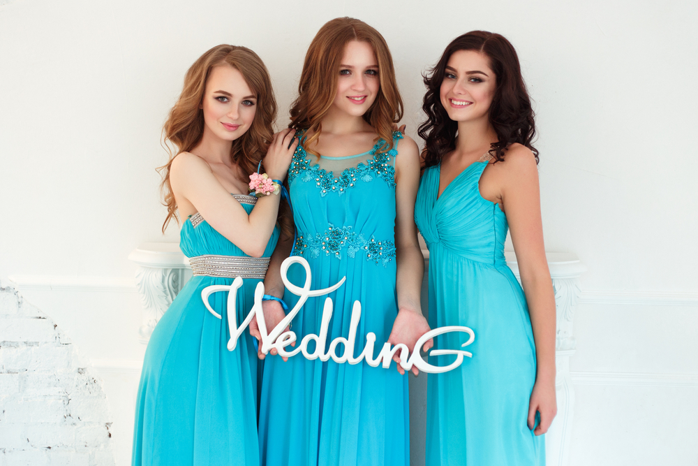 Three beautiful bridesmaid