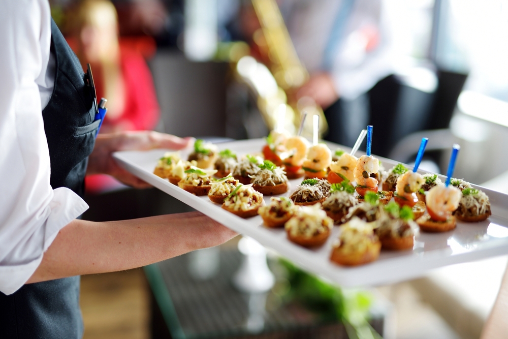 Party snacks on a plate