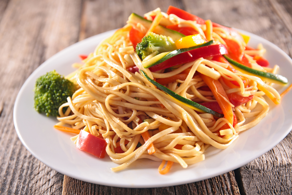 Vegetable Noodles on plate