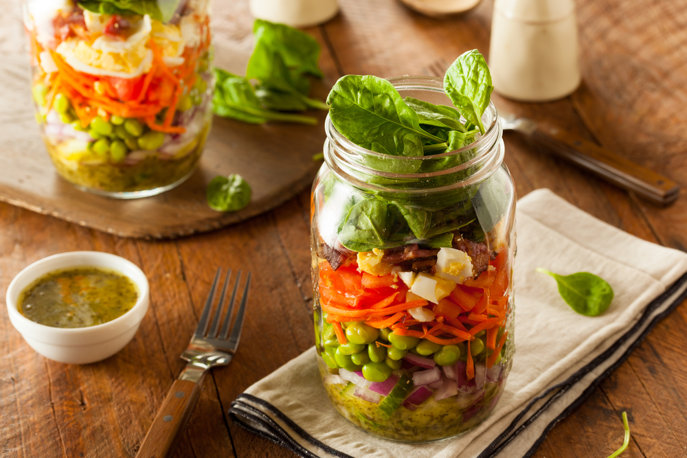 Salad in Mason Jar