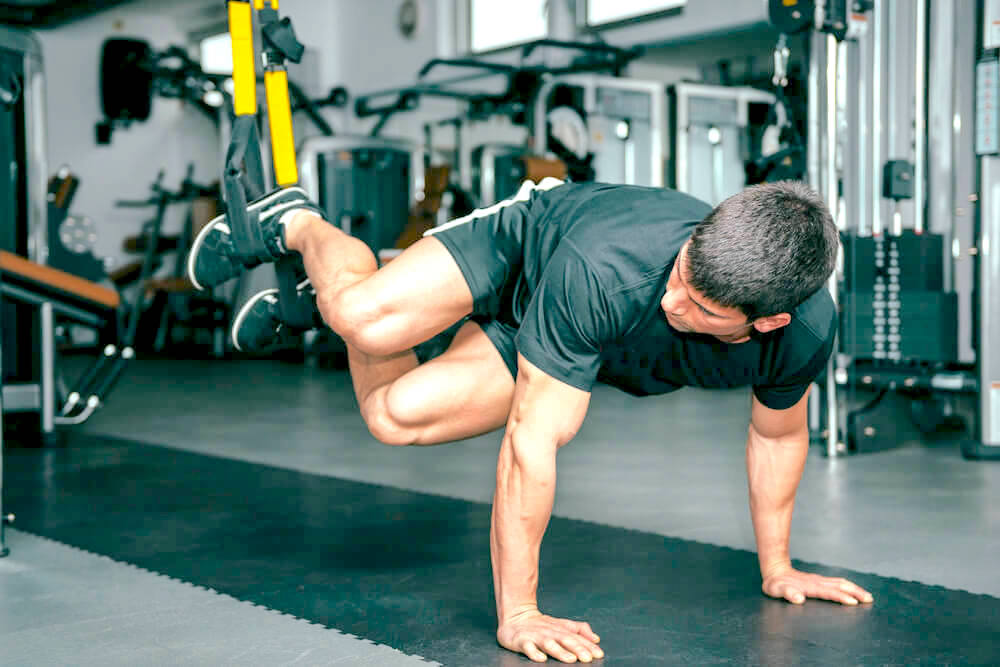 TRX oblique crunches