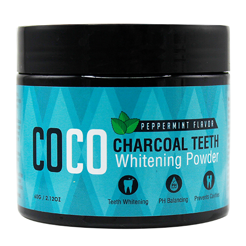 Coco Charcoal Teeth Whitening Powder Mint