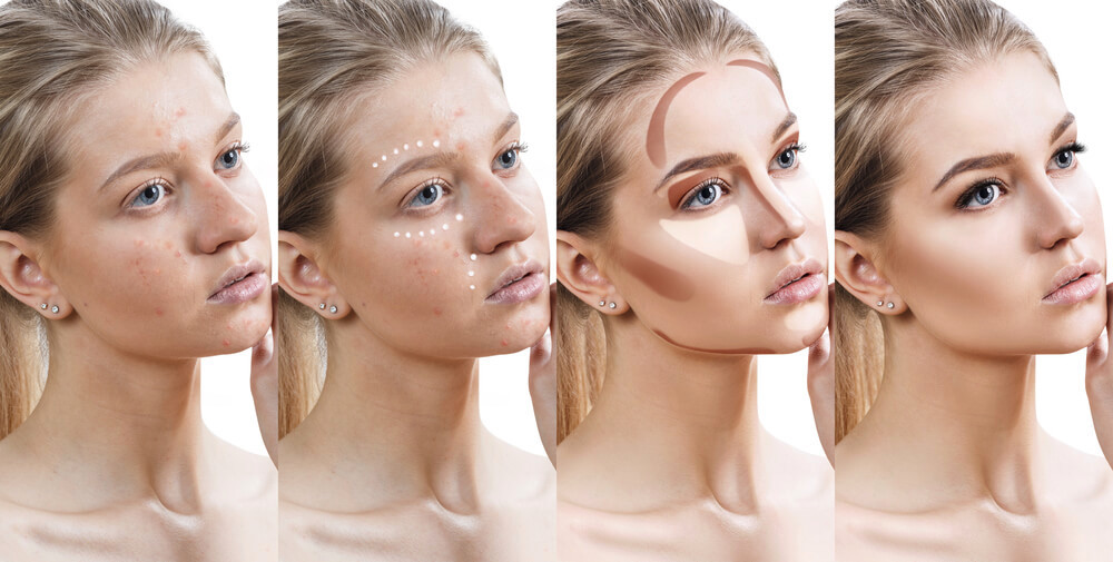 Progression of contouring and highlighting