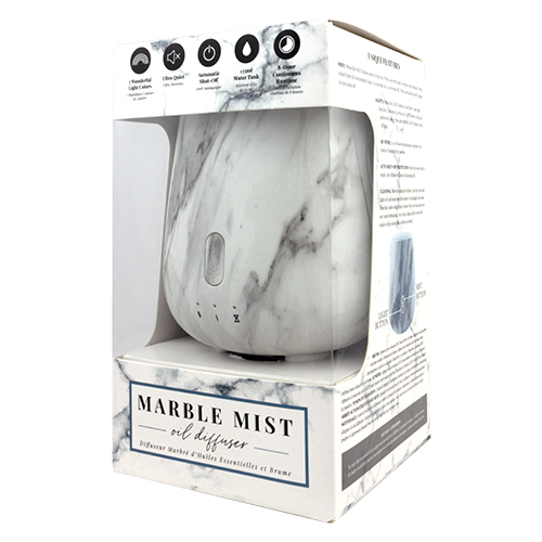 marble mist oil diffuser in package