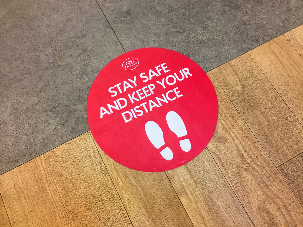 Keep your distance sticker