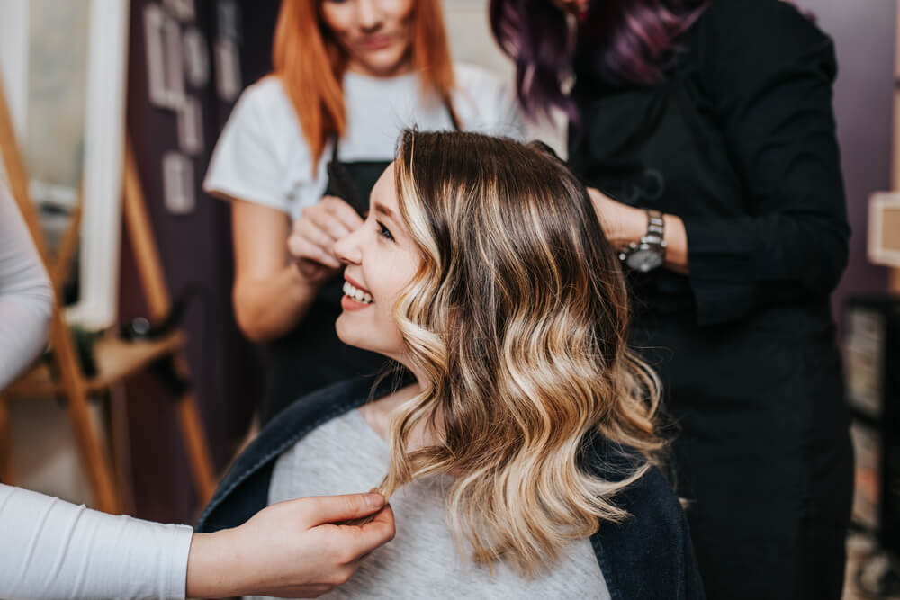 woman beautiful hair