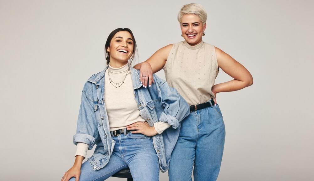 woman basic denim
