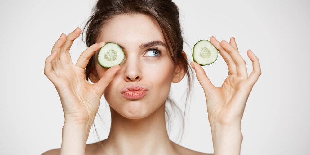 woman cucumber
