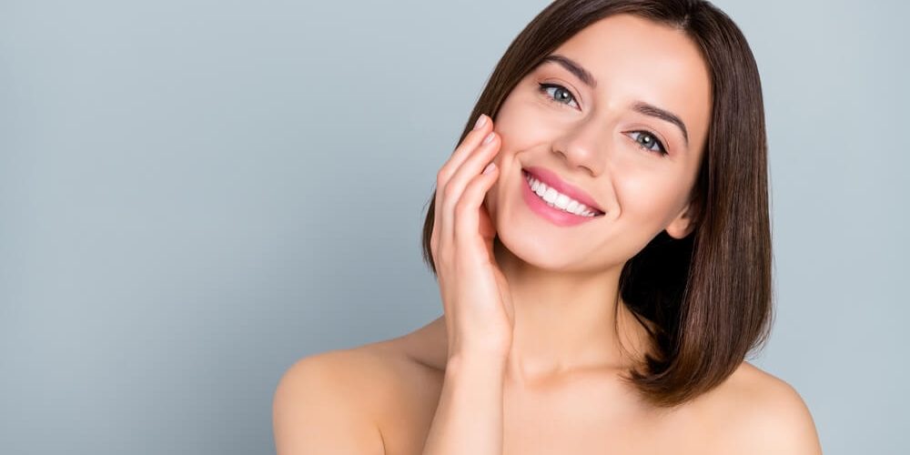 woman with flawless skin