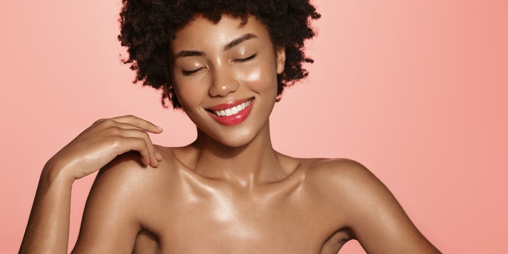 woman smiling